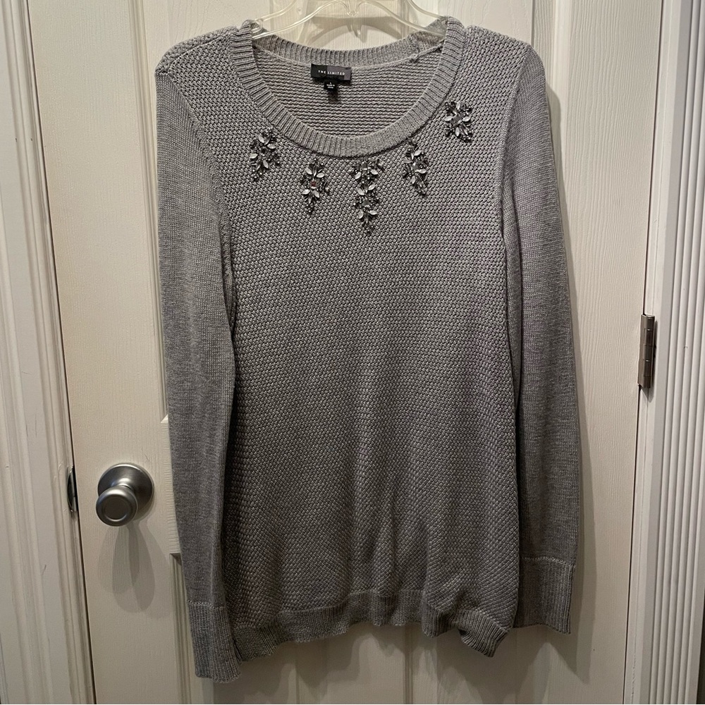The Limited Sweater with Rhinestone detail
